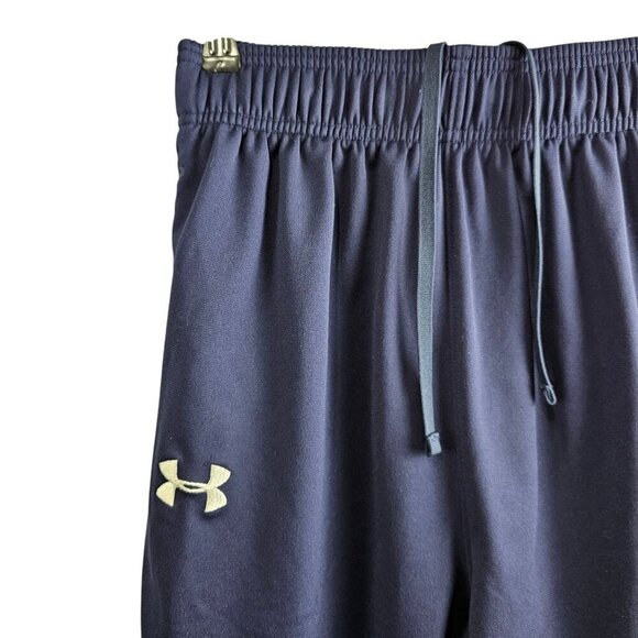 Under Armour Loose Fit Navy Pull On Casual Athletic Track Pant - Picture 5 of 7